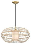 Westinghouse 61255 - Luster na lanku TULCEA 1xE27/60W/230V bambus