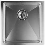 Klarstein TitanSteel Kuchynský drez 45 x 45 cm (DxŠ) s povrchom odolný voči hrdzi, poškriabaniu a teplu