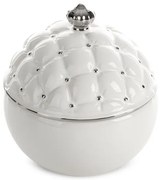 Nádoba ADORE 06 s vekom biela / strieborná