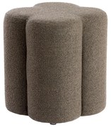 Hnedý taburet z textílie buklé Nalani – Light &amp; Living