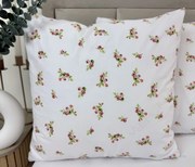 Obliečka na vankúš Babička 40x40 cm – drobný ružový kvet, 100 % bavlna, zips