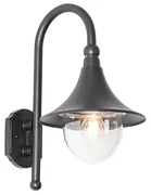 Klasická vonkajšia nástenná lampa čierna IP44 - Daphne