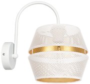 Nástenné svietidlo PARIS 1xE27/60W/230V biela/zlatá