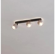 Eglo 43658 - Nástenné svietidlo ROSLEY 3xE14/40W/230V čierna/béžová