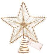 Svetelná dekorácia na baterky v zlatej farbe Startop – Dakls