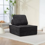 Rozkladacia multifunkčná sofa CALMERO - čierna