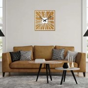 Drevené nástenné hodiny z HDF - Čierne, biele alebo dub | SENTOP HDFK031-dub