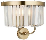 Endon 106450 - Nástenné svietidlo CHESTERFIELD 2xE14/6W/230V mosadz