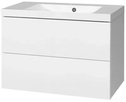 Mereo Mereo, Aira, kúpeľňová skrinka s umývadlom z liateho mramoru 81 cm, MER-CN711M