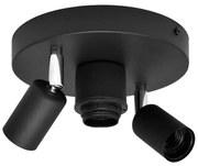 Bodové svietidlo CENTRO 3xE27/15W/230V čierna
