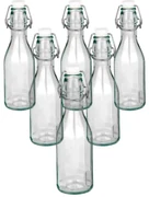 Skleněná fľaša s clip uzáverom, 0,5 l, 6 ks