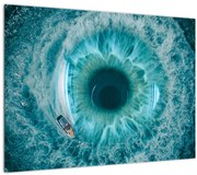 Obraz mora s loďkou (70x50 cm)