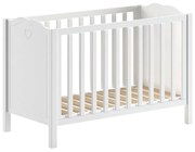 Biela postieľka z borovicového dreva 60x120 cm Amori – Vipack