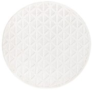 Dekorstudio Okrúhly terasový koberec SANTORINI - 446 krémový Priemer koberca: 120cm