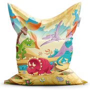 Sedací vak Classic dinosauri 5 - detský, farebná