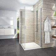 Roth Štvorcový alebo obdĺžnikový sprchovací kút LYE2+LYE2, brillant - bez vaničky ROTH-Variant: šírka ľavých dverí: 80 cm, šírka pravých dverí: 80 cm…