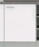 Dolná kuchynská skrinka Bianka 60D, 60 cm, biely lesk%