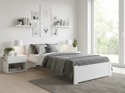 Posteľ IKAROS 90 x 200 cm, biela Rošt: S lamelovým roštom, Matrac: Bez matraca