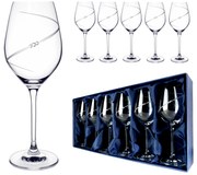ELITE GLASS Silhouette - poháre na víno so Swarovski® Elements | sada 6 ks