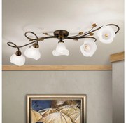 Orion DL 7-789/5 - Prisadený luster SISI 5xE14/40W/230V bronz/patina