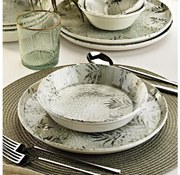 Jedálenská súprava 18 ks sivá/porcelán