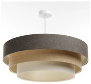 Luster na lanku BOHO TRINITI 1xE27/60W/230V šedá/béžová/krémová