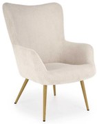 Kreslo Elijah, krémová