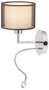 Rabalux 2629 - Nástenné svietidlo ANASTASIA E27/60W + LED/1W