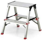 Hliníkové obojstranné schodíky VENBOS, 2x2 stupne, 430 mm