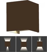 LED Vonkajšie nástenné svietidlo LED/11W/230V 3000K IP65 hnedá