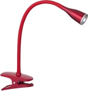 Rabalux 4198 - LED stolová lampa s klipom JEFF LED/4,5W/230V červená