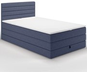 Posteľ Portland 120/200 Rosto 76 modrá + top