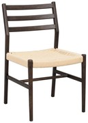 Jedálenská stolička v tmavohnedo-prírodnej farbe v súprave 2 ks Harlan – Rowico