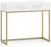 Toaletný stolík Clearing 06 biela/zlatá