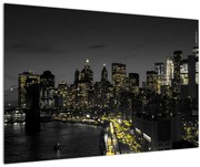 Obraz nočnej metropoly (90x60 cm)