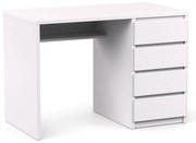 DREVONA Písací stolík pravý biely RP POLO 2