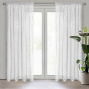 ZÁCLONA NA PÁSKE AMANDA 140X270 CM BIELA