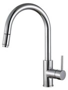 ALVEUS 1129021 - Drezová batéria s vyťahovacou sprškou DELOS 38 cm lesklý chróm