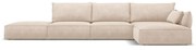 Béžová rohová pohovka (pravý roh) Vanda - Mazzini Sofas
