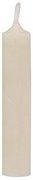 Krémová úzka krátka sviečka Short pearl - Ø 2 *11cm / 4.5h