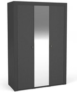 Skriňa Mossa M02 3D čierna matt