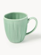 Porcelánové hrnčeky's embosovaným vzorom Sali, 4 ks