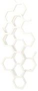 Terma Hex 1220x486 vodný radiátor RAL 9016 ZX