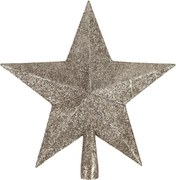 Špička na vianočný stromček hviezda GLIMORA 22 cm, zlatá