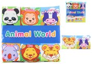 Knižka šuštiaca +puzzle 2v1 zvieratká