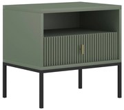 Nočný stolík SUE zelená/čierna