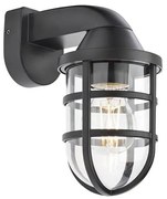 Redo 90207 - Vonkajšie nástenné svietidlo CAGE 1xE27/28W/230V IP44 čierna