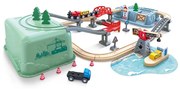 Hape Vláčikodráha set v boxe - Prístavisko