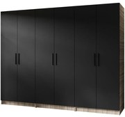 Skriňa X3 Gold 2d Dub Sonoma/Čierna