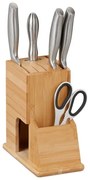 Bambusový organizér na nože s priehradkou, RD 45689